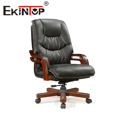 Ergonomiczne krzesło szefa wykonawczego Luksusowe wygodne skórzane krzesło biurowe
