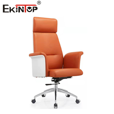 Wchłanianie dźwięku Ergonomiczne skórzane krzesło biurowe