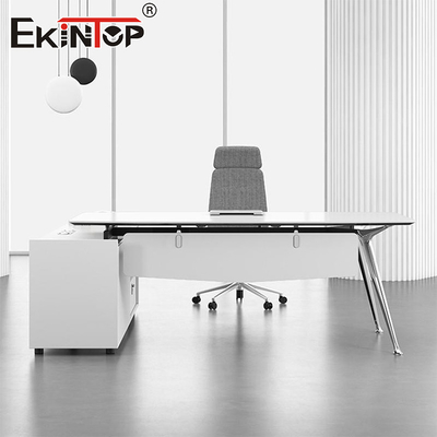 Minimalistyczny design Biały biurkowy biurkowy biurkowy zestaw na zamówienie