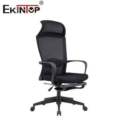 Wysokie plecy, ergonomiczna siatka, wytrzymałe krzesła biurowe z podnóżkiem