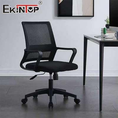Wygodne krzesła Obrotowy materiał Ergonomiczne krzesło wykonawcze z siatki Solidne krzesło biurowe