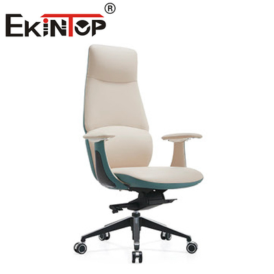 Nowoczesne, luksusowe skórzane krzesło biurowe Boss Obrotowe ergonomiczne krzesło Solidne krzesło biurowe