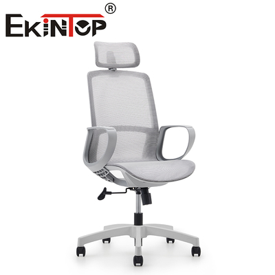 Białe krzesło biurowe nowoczesne krzesło wysokie krzesło biurowe ergonomiczne luksusowe krzesło z siatką